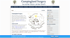 Desktop Screenshot of campinglandsurgery.co.uk